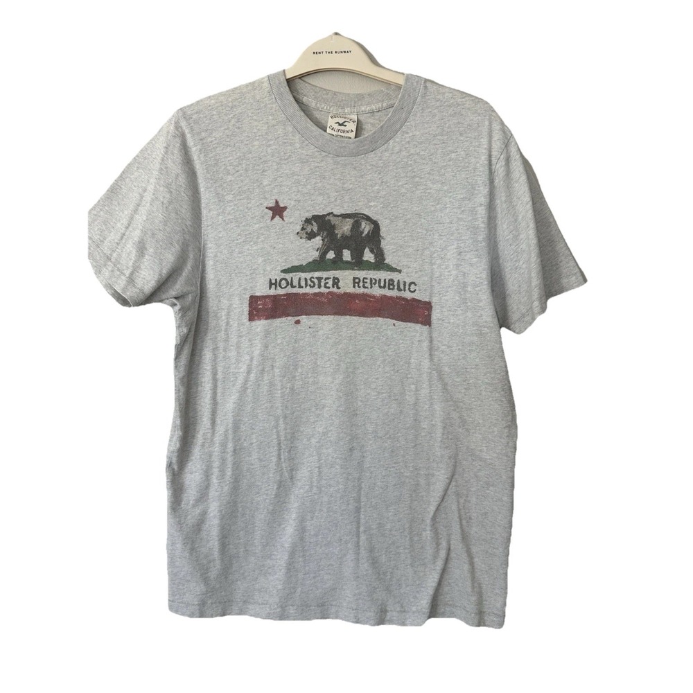 VTG Hollister California Tshirt Top Flag XL Y2K Laguna Beach OC 2000s Gear SOFT